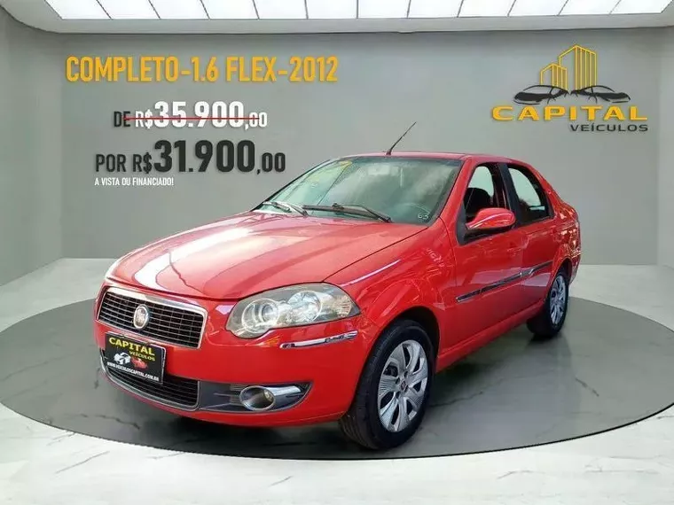 Fiat Grand Siena Vermelho 1