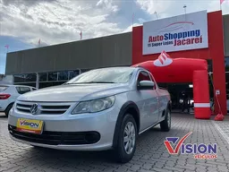 Comprar Picape Volkswagen Saveiro 1.6 16v G6 Cross Cabine Dupla Flex Prata  2016 em São Carlos-SP