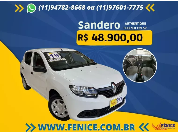 Renault Sandero Branco 8