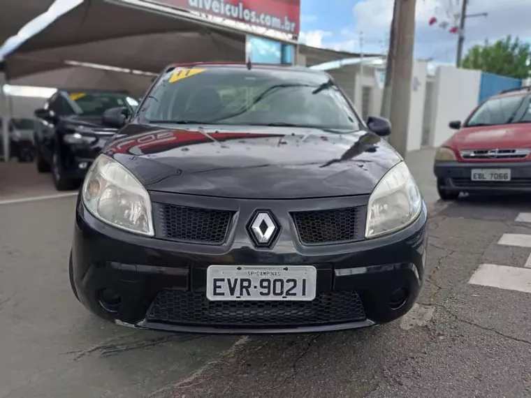 Renault Sandero Preto 6