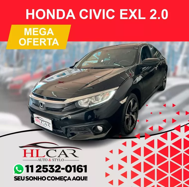 Honda Civic Preto 10