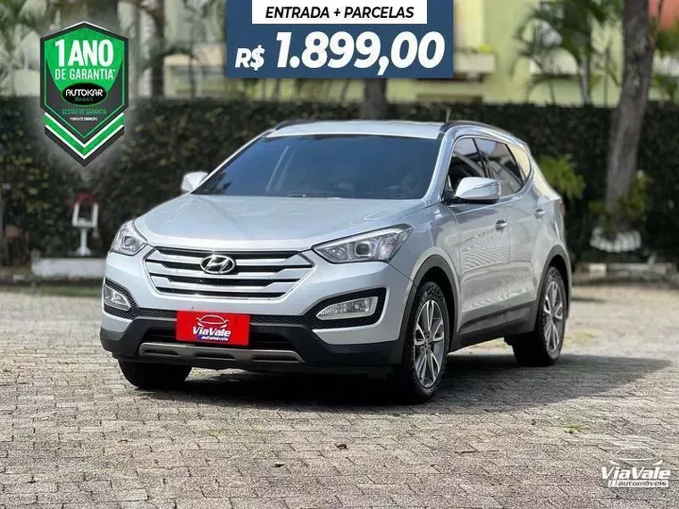 Hyundai Grand Santa Fé Prata 18