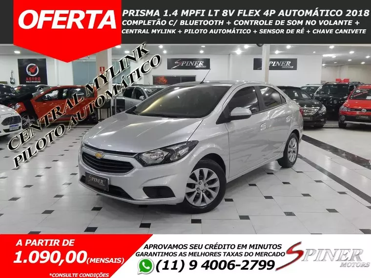 Chevrolet Prisma Prata 8