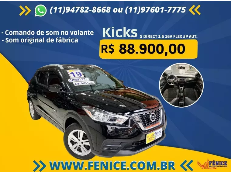 Nissan Kicks Preto 5