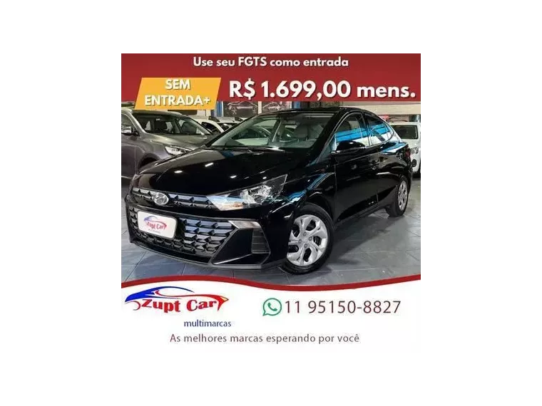 Hyundai HB20S Preto 1