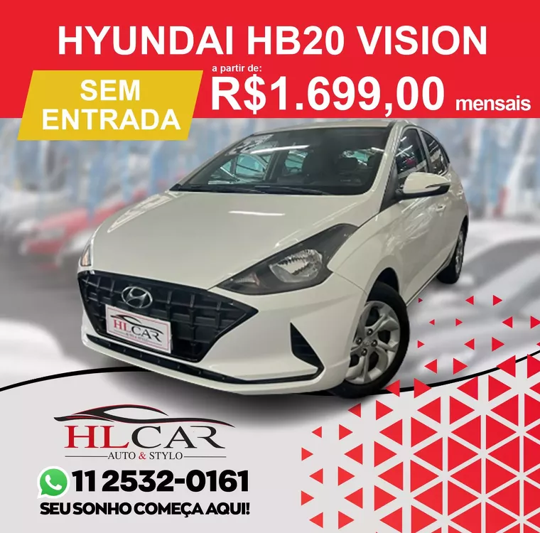 Hyundai HB20 Branco 6