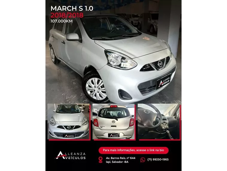 Nissan March Prata 1