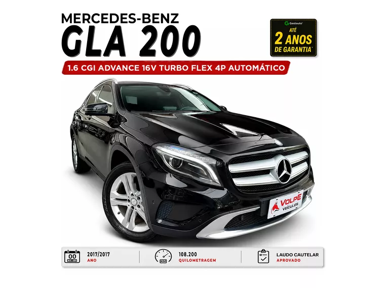 Mercedes-Benz Gla 200 1.6 CGI ADVANCE 16V TURBO FLEX 4P AUTOMÁTICO 2017