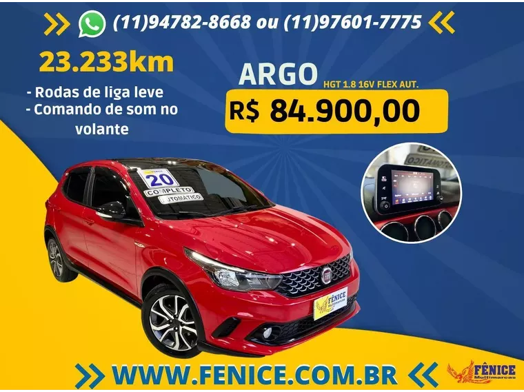 Fiat Argo Vermelho 10