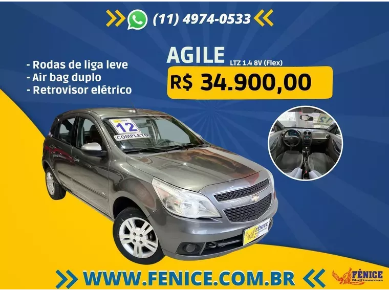 Chevrolet Agile Cinza 10