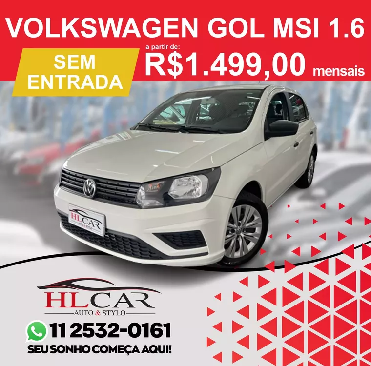 Volkswagen Gol Branco 1