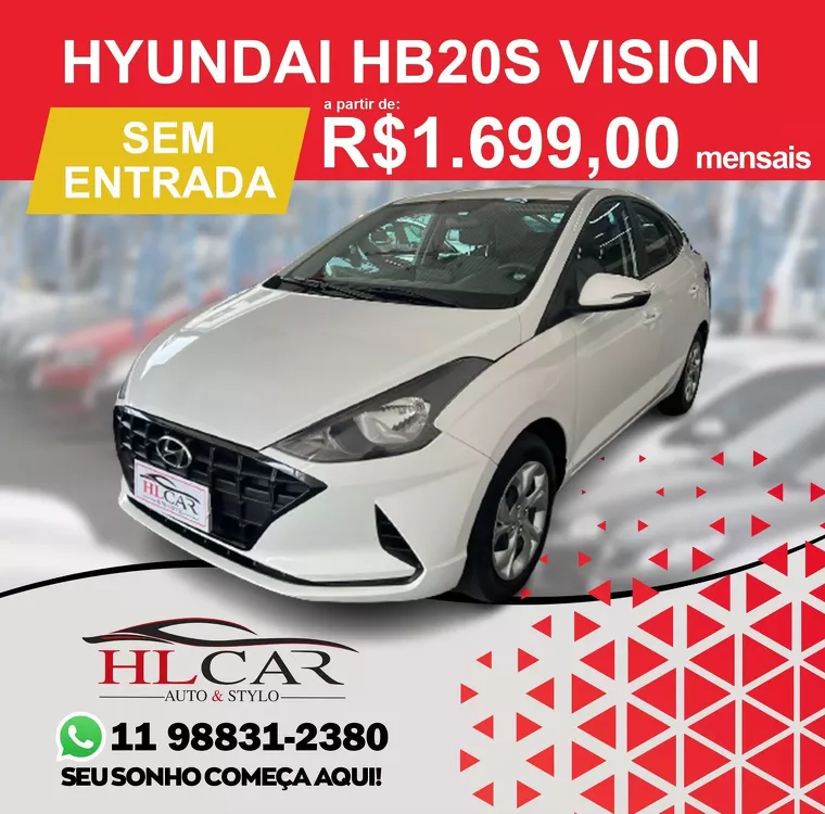 Hyundai HB20S Branco 1