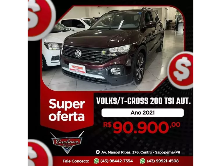 Volkswagen T-Cross T-Cross 200 TSI 1.0 Flex 12V 5p Aut. 2021