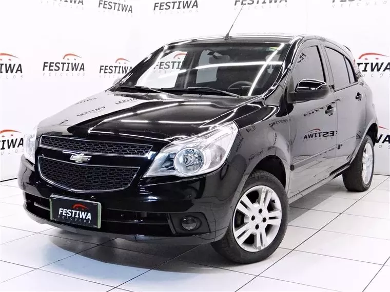 Chevrolet Agile Preto 4