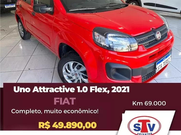 Fiat Uno Vermelho 1