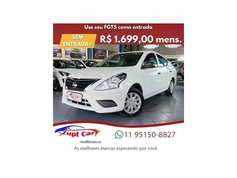 Nissan Versa Branco 6