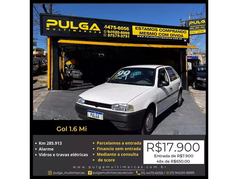 Volkswagen Gol Branco 24