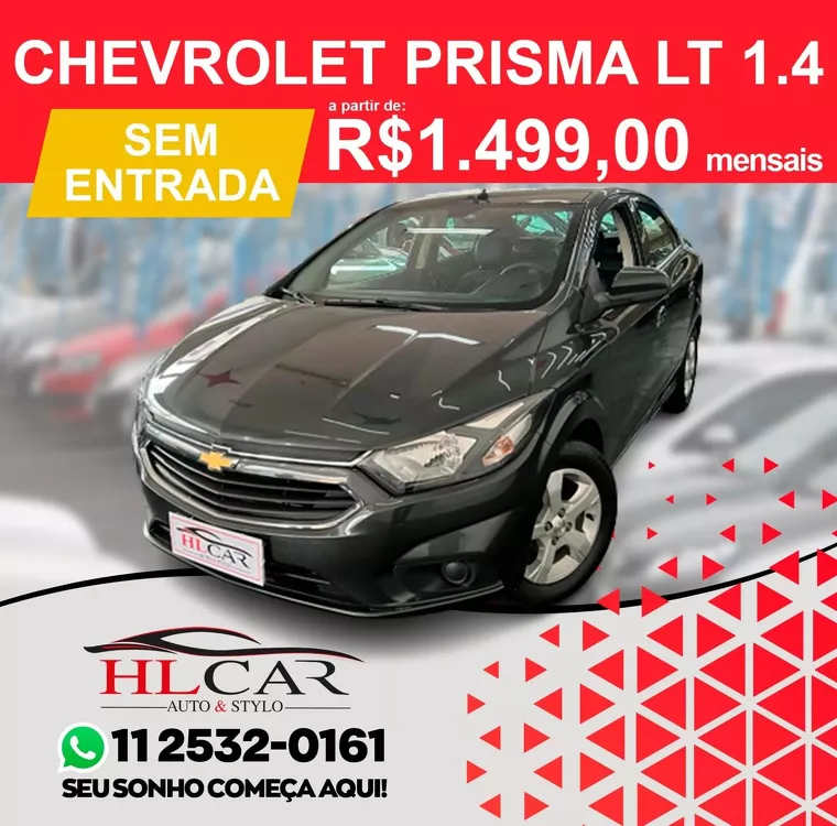 Chevrolet Prisma Cinza 2