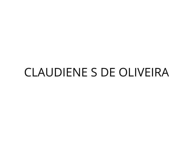 logo Claudiene s de Oliveira